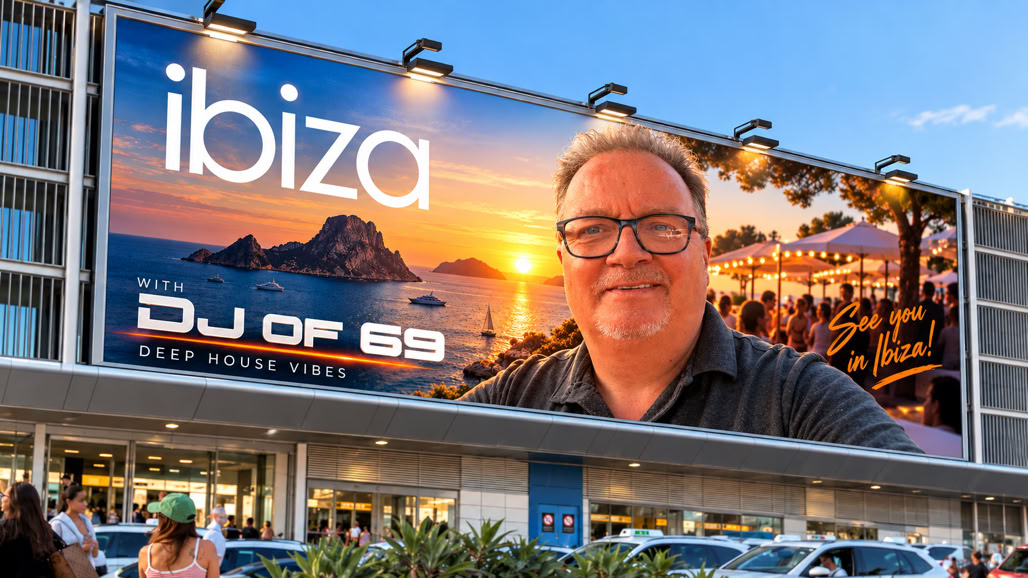 Soaking up the magical energy at Ibiza’s Airport. Inspiration is everywhere