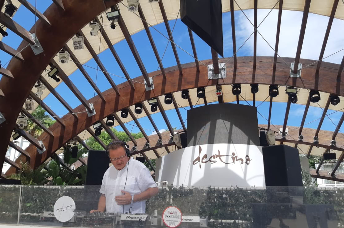 DJ of 69 live DJ performance at Destino Ibiza